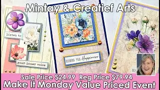 This exclusive Make It Monday $24.99 Bundle from Mintay & Creatief Arts is blooming with happiness