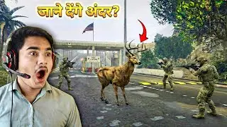 Army Base vs DEER! 🦌💥 क्या आर्मी एक हिरन को मारेगी ? | GTA 5 Experiment 