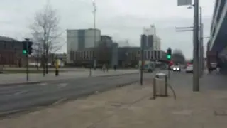 Vehicle sound, pavement, people, Noise,  Business Town Centre2  - UK