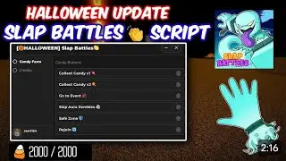 [Halloween] Slap Battles Script | Collect Candy Corns + Poltergeist Glove & More - (No Key)