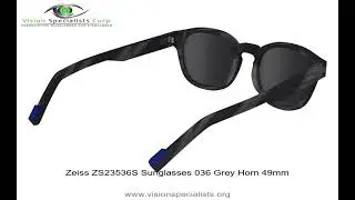 Zeiss ZS23536S Sunglasses 036 Grey Horn 49mm