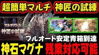 【神匠の試練】残業対応可能！ハロリッチ無し版もあり！ 神石 マグナ フルオート 3編成　※追記【#グラブル 】【#グランブルーファンタジー 】【#GBF 】