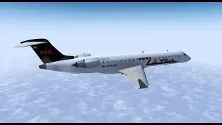 FlightGear Bombardier CRJ700ER landing on BIKF Reykjavik