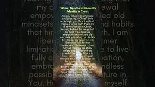 When I Need to Embrace My Identity in Christ 1