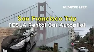 1,670 Miles California Road Trip🚗 Tesla Rental, San Francisco to LA - How Good Is Autopilot? - Day 1