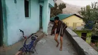 A Funny Play- Kid Stealing the Bicycle but failed and get caught and Beaten up