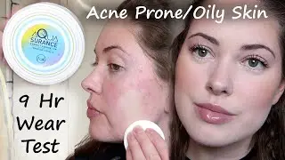 JCAT Aquasurance Powder Foundation WEAR TEST on acne prone & oily skin