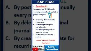 SAP S/4 HANA FI Exam Questions // SAP FICO Certification Question #saplearning #sapficoclass #sap