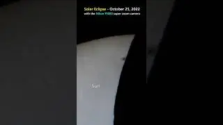 Solar Eclipse 2022 in close-up 