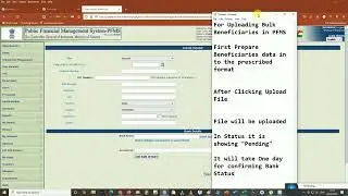 PFMS - Preparing Bulk Beneficiaries Template and Searching Correct Bank Name