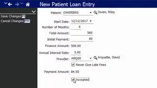 DentiMax v 18 Creating Payment Plan