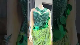 Green lace dress #weddingdress #lacecorset #diycorset