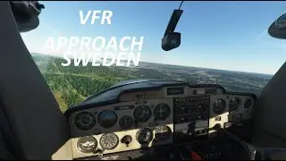 MFS2020:  C152 VFR approach and landing in Sweden
