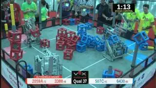 2015 VRC Tech Q37 - 2059A 3388 vs 507C 6430 - 59 to 37 - VEX Worlds 2015 - Technology Division