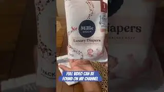 Millie moon luxury diaper review! #unboxing #review #target #momlife #baby