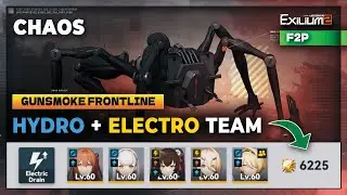 GUNSMOKE FRONTLINE : CHAOS | HYDRO + ELECTRIC TEAM WITH ANDORIS & JIANGYU | F2P 6K+ [GFL2: EXILIUM]