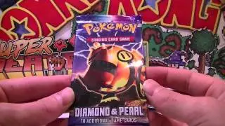 Opening 4 Pokemon Diamond and Pearl Booster Packs