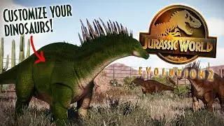 DINOSAUR SKIN CUSTOMIZATION & MORE News Highlights | Jurassic  World Evolution 2 JWE 2