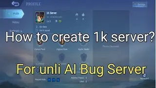 How to create 1k Server? | ML Account 1k Server | Tutorial to create ml account 1k server.