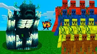 🌈 Rainbow Golem Army vs. Mutant Warden &ndash; Who Will Win? 💥