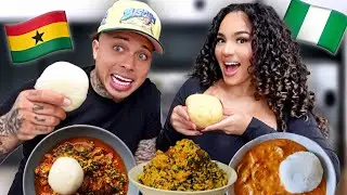 Picky Husband Tries AUTHENTIC AFRICAN FOOD For The First Time!