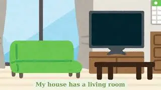 My House and My Room song - Easy Vocabulary Song 