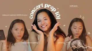 concert prep 101 🎫 what to wear, parking/transportation, concert bag essentials, etiquette and merch