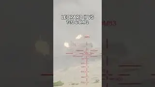 SQUAD LEOPARD II VS T-72 & BMP-2 #shorts