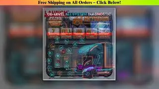 2025 New - LAUNCH CRP129 HD Elite 24V Heavy Duty Truck All Systems Diagnostic Tools 7 Service Oil
