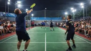 Permainan Cepat Badminton Disaksikan Penonton Ramai