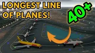 Longest Line Of Planes In Unmatched Air Traffic Control... | 40+