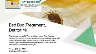 Bed Bugs Treatment, Detroit, Michigan