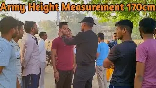 Army Height Measurement Gd 170cm लम्बाई | #army #height #measurement #weight #armyloverballia #video
