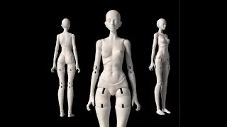 3D BJD DOLL DOWNLOAD, BJD 3D MODEL, 3D Bjd Doll, Printable bjd model, 3d ball jointed doll - Lara