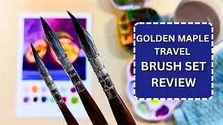 Golden Maple Watercolour Travel Set Review: Painting Passion Fruit With Gouache