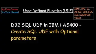 Optional parameter in SQL UDF on IBM DB2 for i SQL