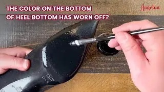 Curious about Worn-Out Shoe Heel Bottoms? Fix Them with Angelus Walk on Black