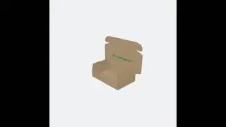 Kraft Corrugated Cardboard Mailer Box 3D Model