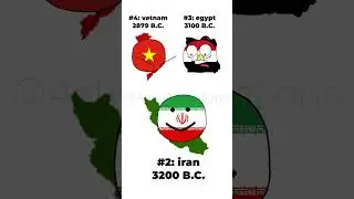 top 4 oldest countries | #countryballs
