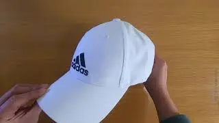 Adidas 6 panel lightweight cap white