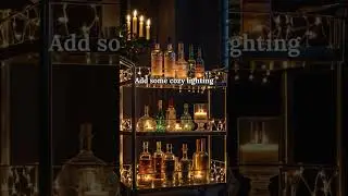 Stylish and Festive Bar cart Setup Ideas #christmas #xmasdecor #christmasdecorvibes #chrismasdecor