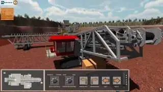 Sentient Computing FLSmidth Spreader Conveyor Simulation