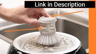 Kitchen smart dishwashing brush with soap or detergent dispenser - life hack from Aliexpress.com