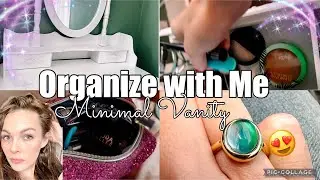 *NEW* ORGANIZE MY NEW VANITY| MINMAL MOM MAKEUP AND AND ANA LUISA JEWELRY