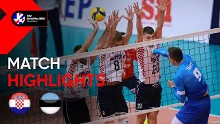 Highlights | Croatia vs. Estonia | CEV EuroVolley 2026 | Qualification Phase M | Pool D