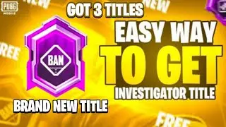 GOT ALL INVESTIGATOR TITLES | Free Elite Investigator Set | Free Mythic Title