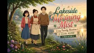 Lakeside Morning Mist 🌿 Cozy Family Routine & Gentle ASMR Slice of Life