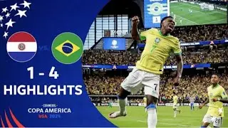 Brazil巴西 vs Paraguay🇵🇾 4-1 - All Goals & Highlights - Copa America 2024