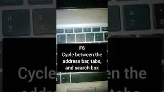 Function Key F6 address bar.Use of Spacebar #shortcutkeys #shortcut