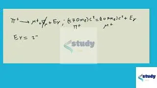 [Physics] A positive pion at rest decays into a positive muon and a neutrino. (a) Approximately